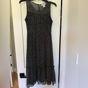 Nicole Miller black patterned dress